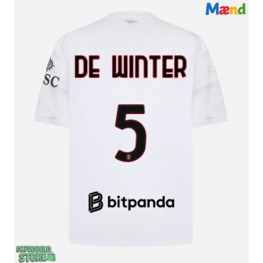 AC Milan Koni De Winter #5 Replika Udebanetrøje 2026-27 Kortærmet